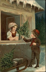 Christmas Greetings Postcard