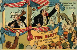 Swallowing the Fruits of his Labor Postcard