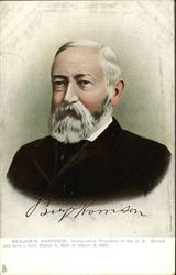 Benjamin Harrison Postcard