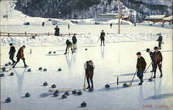 Curling Postcard