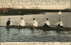 Rowing, Grünau Berlin, Germany Postcard Postcard