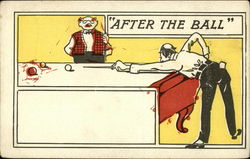 After the Ball Billiards Postcard Postcard