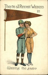They're All Pennant Winners in Liberty Postcard