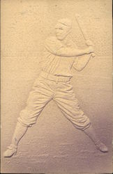 Baseball Player Swinging a Bat Postcard Postcard