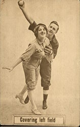 Covering Left Field Postcard