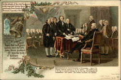 Signing the Declaration of Independence Postcard