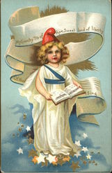 My Country 'Tis of Thee, Sweet Land of Liberty of Thee I Sing Postcard