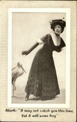 Stork - I may not Catch you This Time, but I will Some Day Postcard