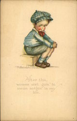Little Boy on a Box Postcard