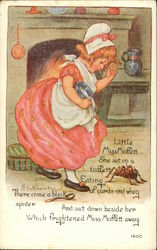 Little Miss Muffett Postcard