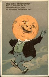 I Keep Laughing and Laughing All Night For I see on the Earth Such Fun Postcard