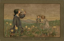 When Daffodils Begin in Peer Postcard