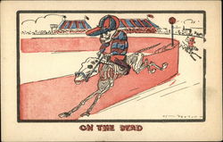 On the Dead Horse Racing Postcard Postcard