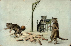Cat's Playing Skittle Ball Cat's Playing Skittle Ball