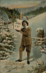 A Happy New Year Postcard