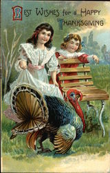 Best Wishes for a Happy Thanksgiving Postcard