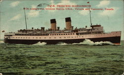 C.P.R. "Princess Marguerite" Cruise Ships Postcard Postcard