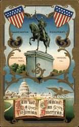 I am not a Virginian, I am an American Postcard