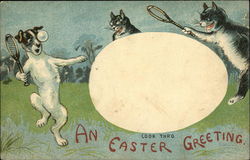 An Easter Greeting Postcard