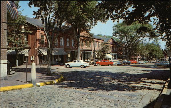 Cobbled-Stoned Main Street Nantucket Massachusetts