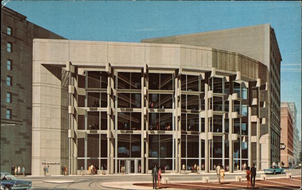 The New Addition to the Main Office of The Boston Five Cents Savings Bank at School and Washington Massachusetts