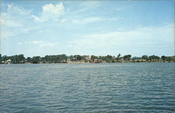 Village from City Bay on Lake Champlain North Hero Vermont