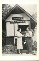 US Post Office Wheeler Springs, CA Postcard Postcard