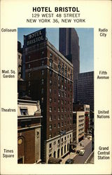 Hotel Bristol New York, NY Postcard Postcard