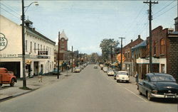 Main Street Looking West Postcard