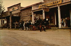 The Original "Bale of Hay Saloon" Postcard