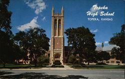 Topeka High School Kansas Postcard Postcard