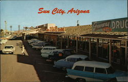 Street Scene - Main Shopping Center Postcard