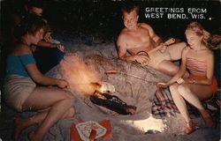 Greetings from West Bend, Wis Postcard