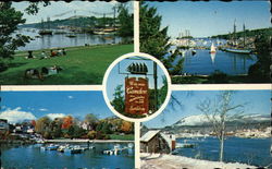 Greetings from Camden Harbor Maine Postcard Postcard