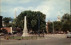 Monument Square Leominster, MA Postcard Postcard