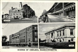 Greetings from Chelsea Massachusetts Postcard Postcard