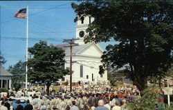 Main Street - Annual July 4th Parade Postcard