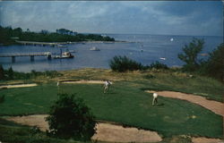 Scenic Golf Course at Woods Hole Massachusetts Hugo G. Poisson Postcard Postcard