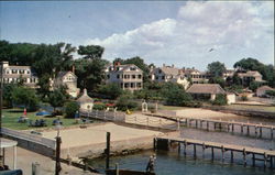 Waterfront and Homes Edgartown, MA Postcard Postcard