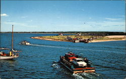 Chappaquiddick Ferry Chappaquiddick Island, MA Postcard Postcard