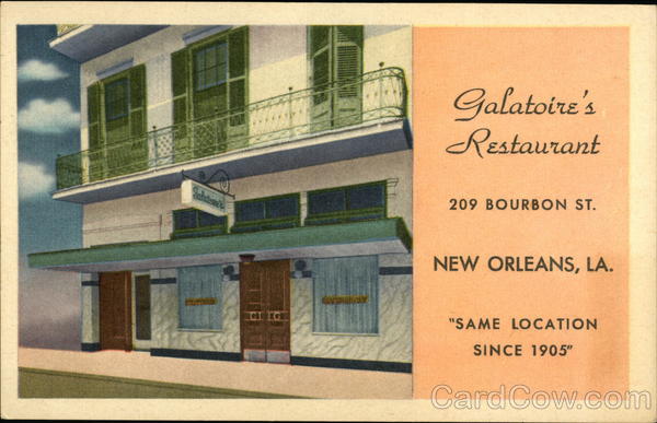 Galatoire's Restaurant New Orleans Louisiana