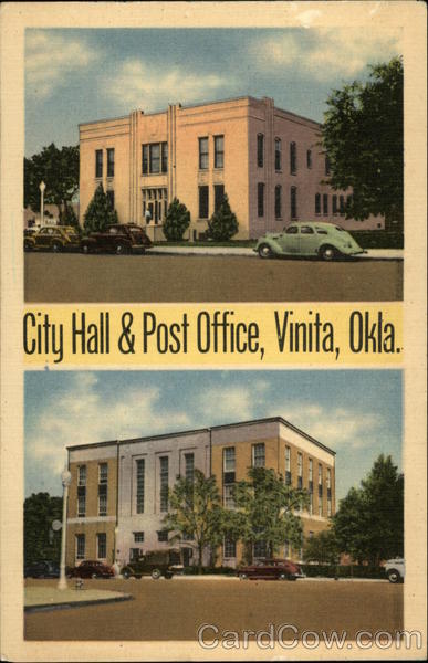City Hall & Post Office Vinita Oklahoma