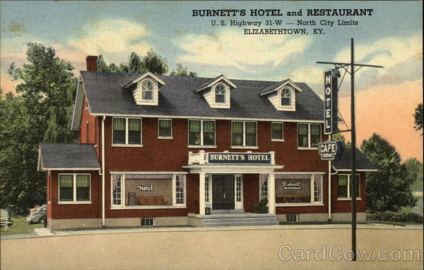 Burnett's Hotel and Restaurant Elizabethtown Kentucky