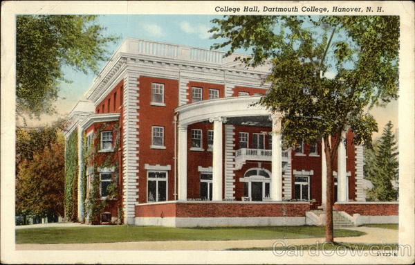 College Hall, Dartmouth College Hanover New Hampshire