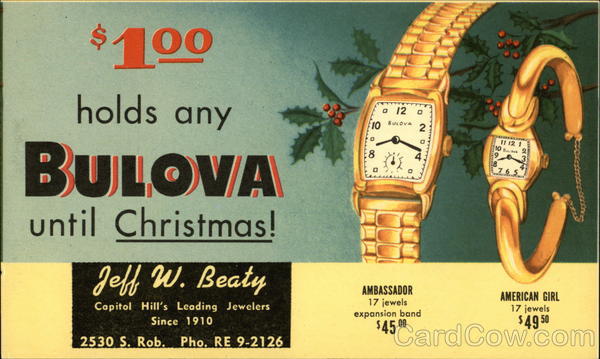 Bulova Watches Advertising