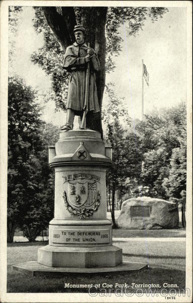 Monument at Coe Park Torrington Connecticut