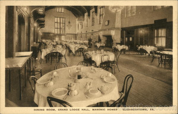 Grand Lodge Hall, Masonic Homes - Dining Room Elizabethtown Pennsylvania