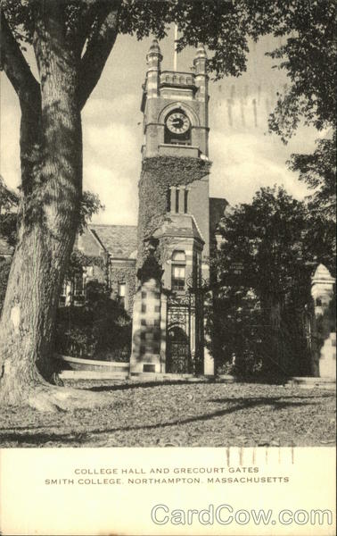 College Hall and Grecourt Gates, Smith College Northampton Massachusetts
