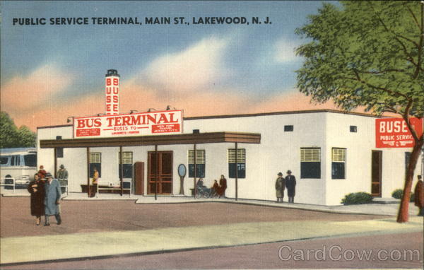 Public Service Terminal, Main Street Lakewood New Jersey