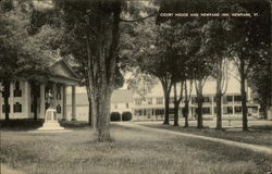 Court House and Newfane Inn Postcard